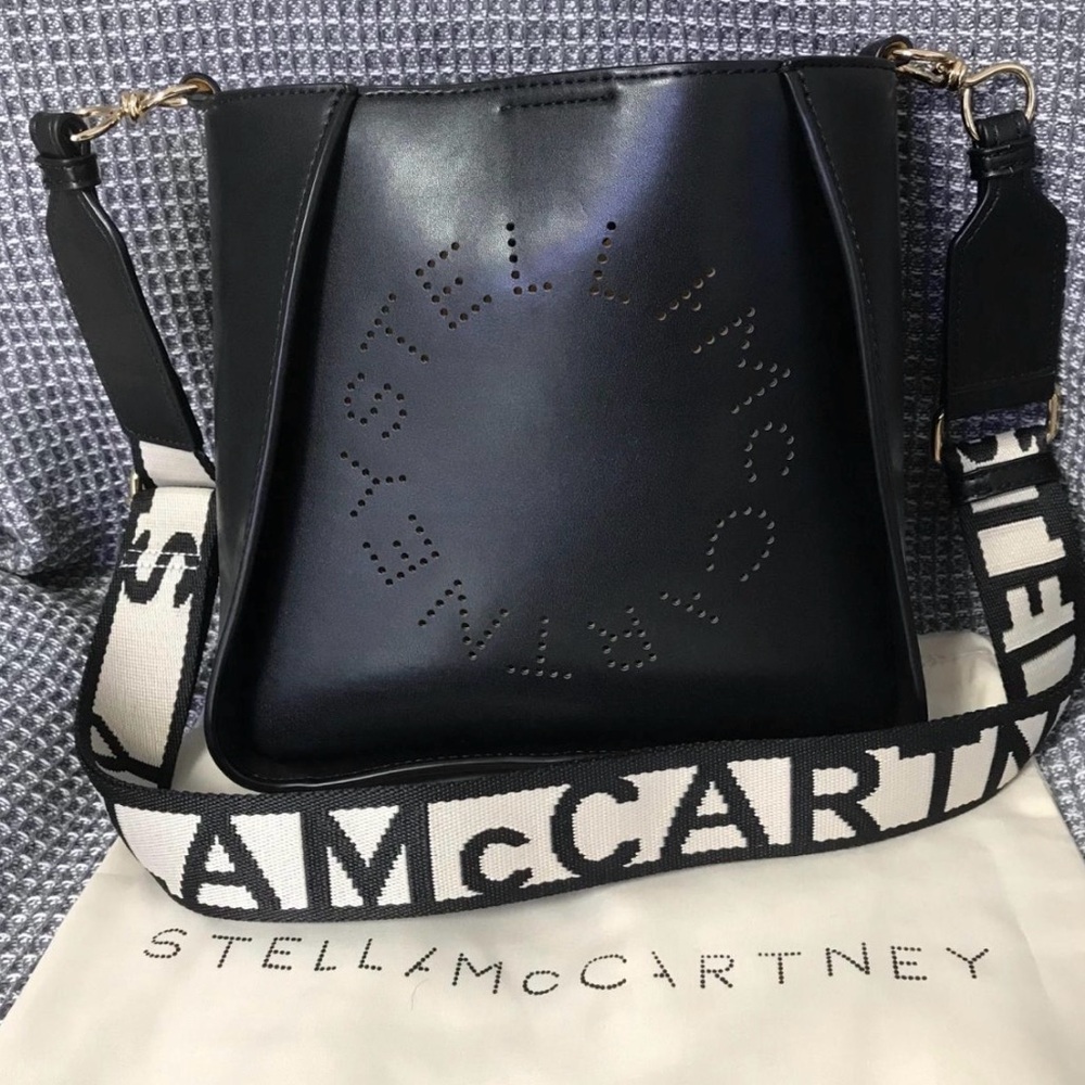 Stella McCartney Mini Faux Leather Crossbody Bag with dust cover